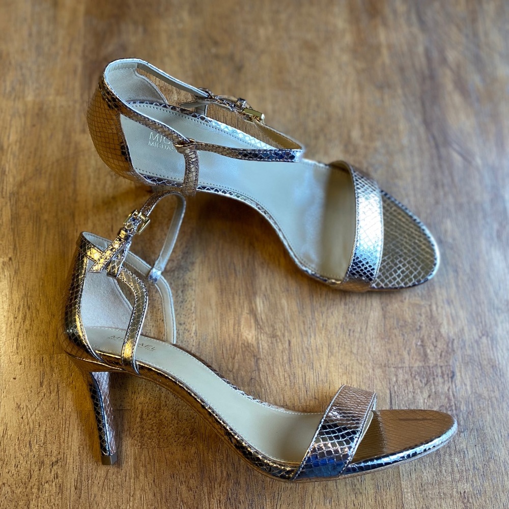 Michael Kors Rose Gold Snake Skin Print